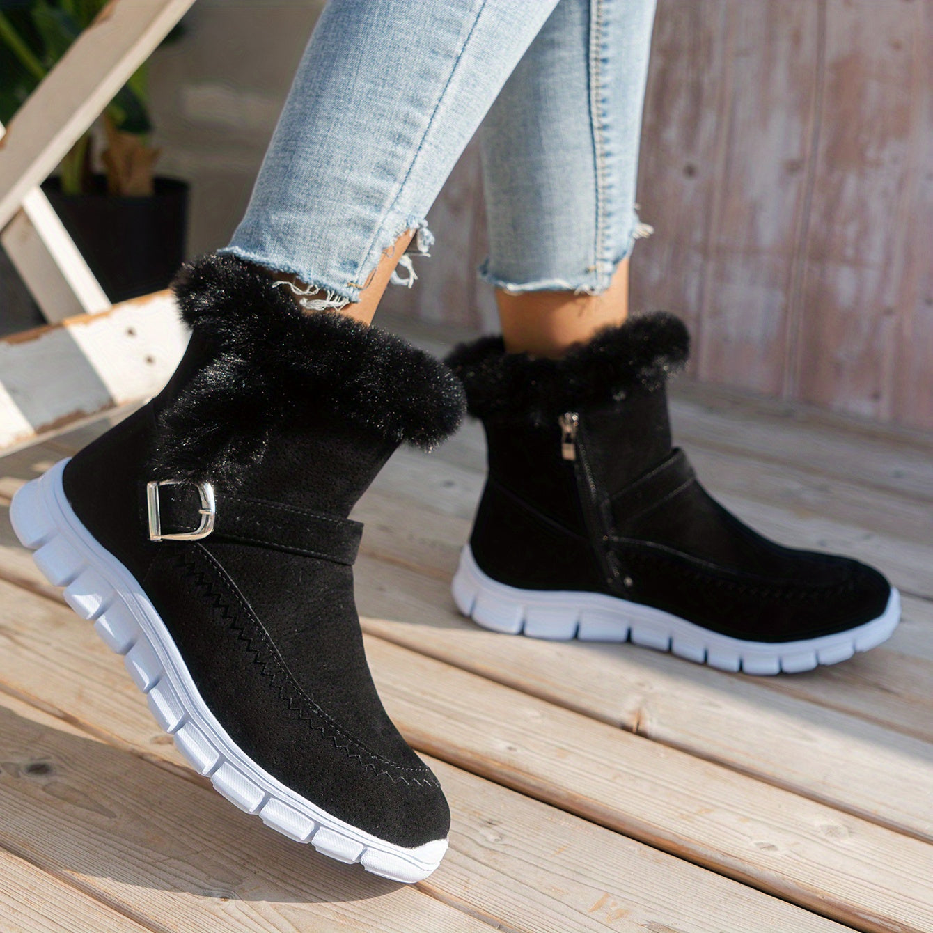 Stivali da Neve in Velluto Caldo per Donne - Confortevoli e Stilosissimi