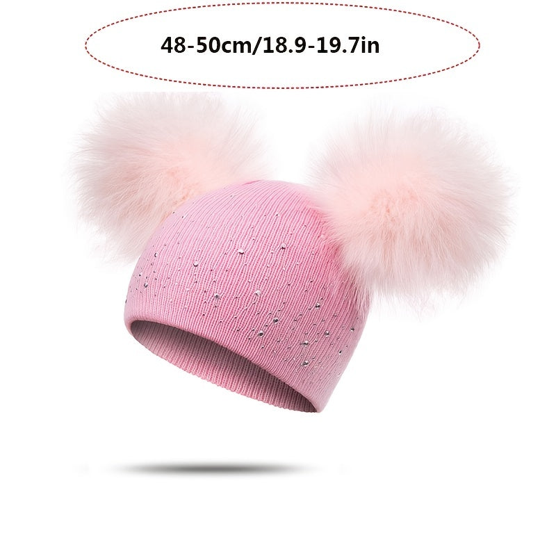 Cappello Pompon Lily per Bambine - Giocoso e Caldo per i Mesi Invernali