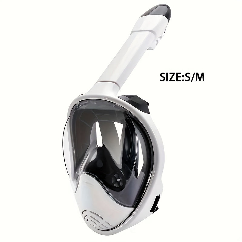 Maschera Snorkel per Viso Intero – Visione Panoramica a 180° e Montaggio per Fotocamera per un'Esperienza Subacquea Perfetta