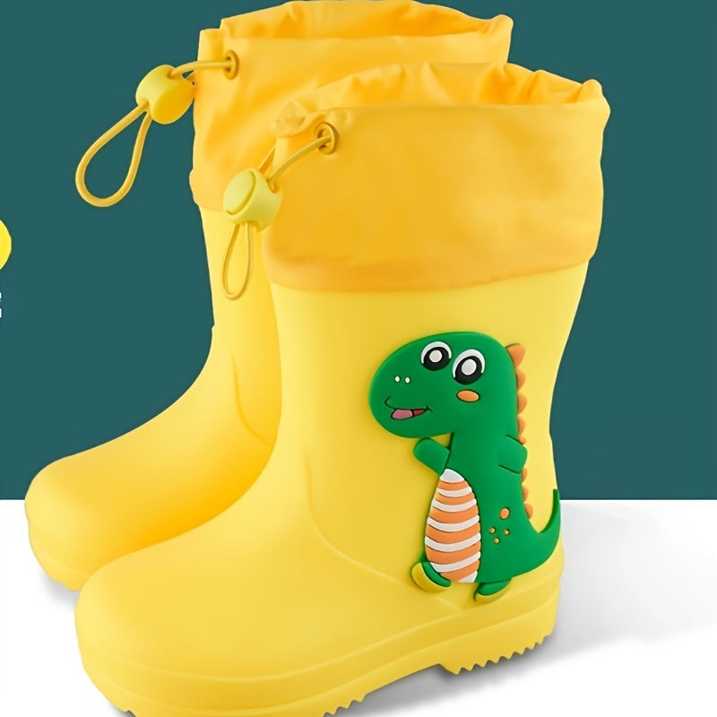 Stivali da Pioggia Dino & Bunny per Bambini - Divertente Protezione Impermeabile