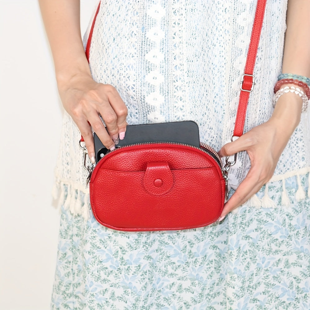 Borsa a Spalla Vintage di Grande Capacità – Vera Pelle con Molteplici Comparti