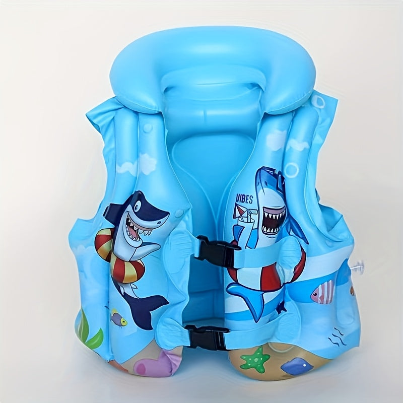 Gilet da Nuoto con Stampa di Squali – Confortevole e Sicuro per il Divertimento in Acqua