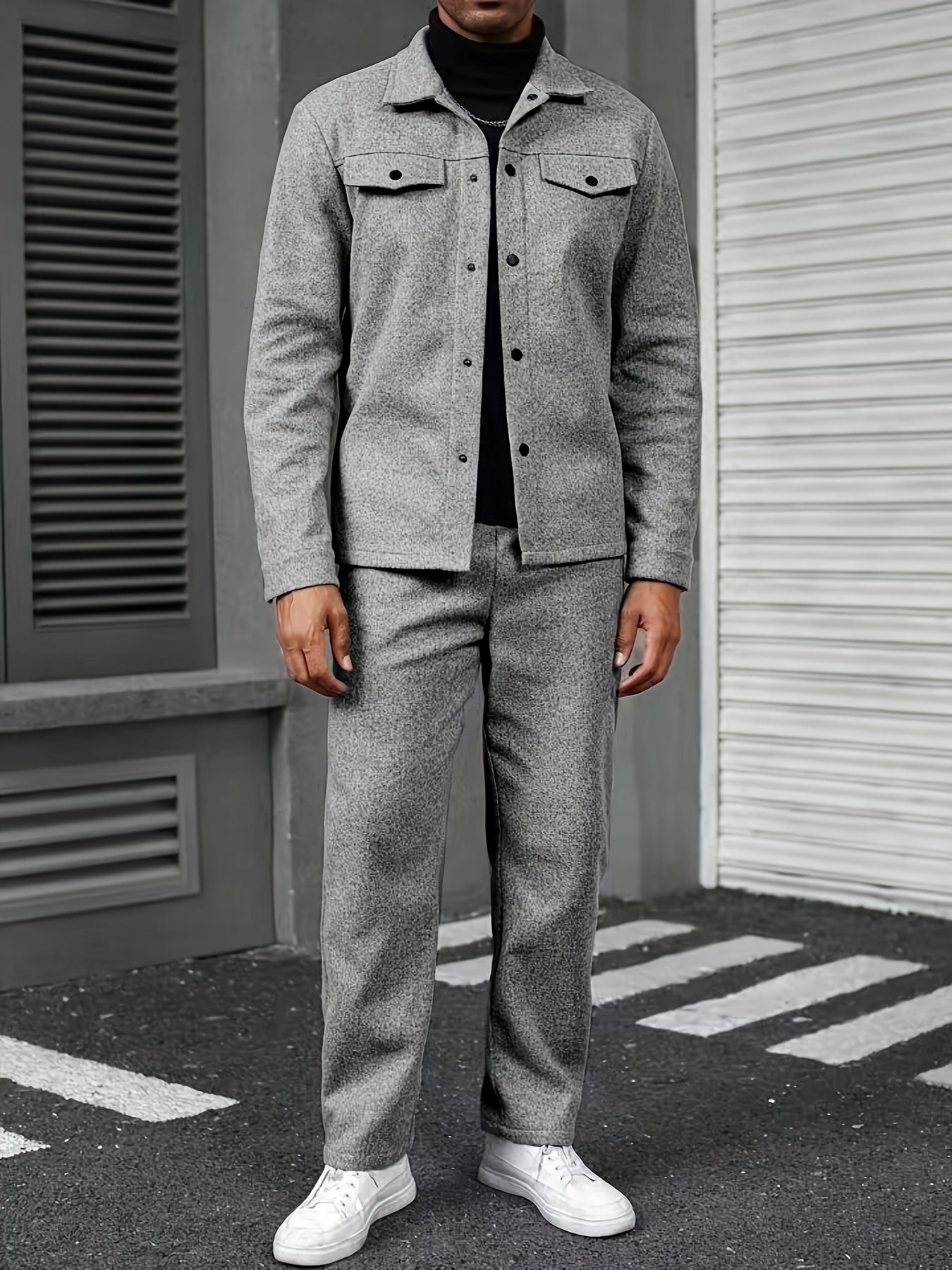 Set da Uomo Moderno a Due Pezzi – Comfort ed Eleganza Casual