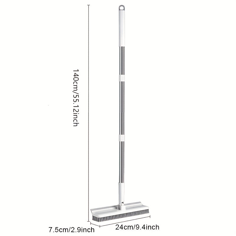 Spazzola per Pulizia Rotante con Manico Lungo – Versatile e Potente per Pavimenti, Muri e Finestre