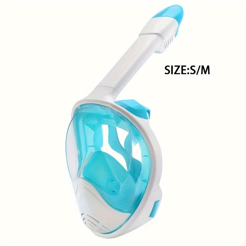 Maschera Snorkel per Viso Intero – Visione Panoramica a 180° e Montaggio per Fotocamera per un'Esperienza Subacquea Perfetta