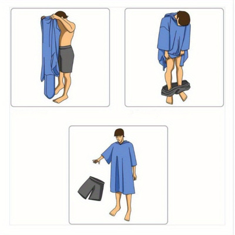 Stitch Microfibra Accappatoio con Cappuccio – Asciugatura Rapida e Adatto per Interni ed Esterni