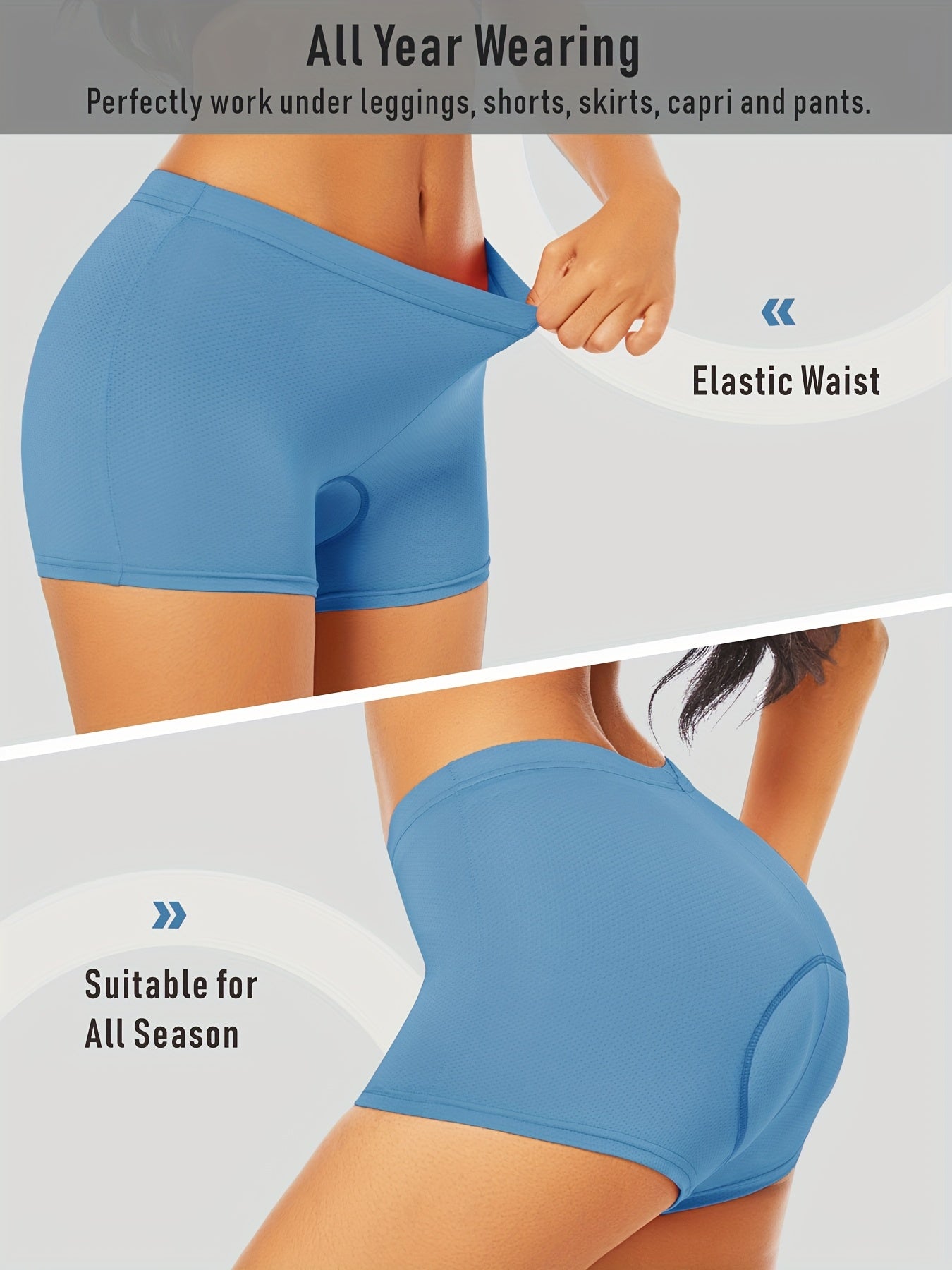 Pantaloni Intimi da Bici per Donne con Imbottitura 4D – Leggeri e Traspiranti per Ciclismo e Attività all'Aperto