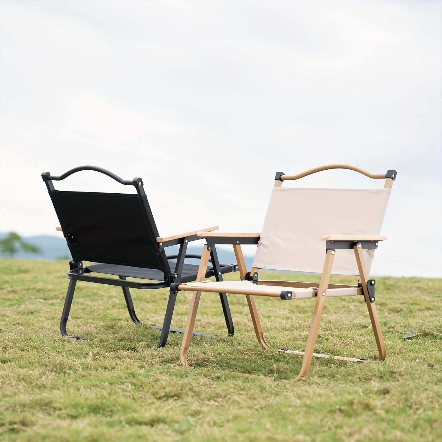 Sedia da Campeggio Pieghevole e Portatile – Struttura in Alluminio Robusta e Sede Confortevole