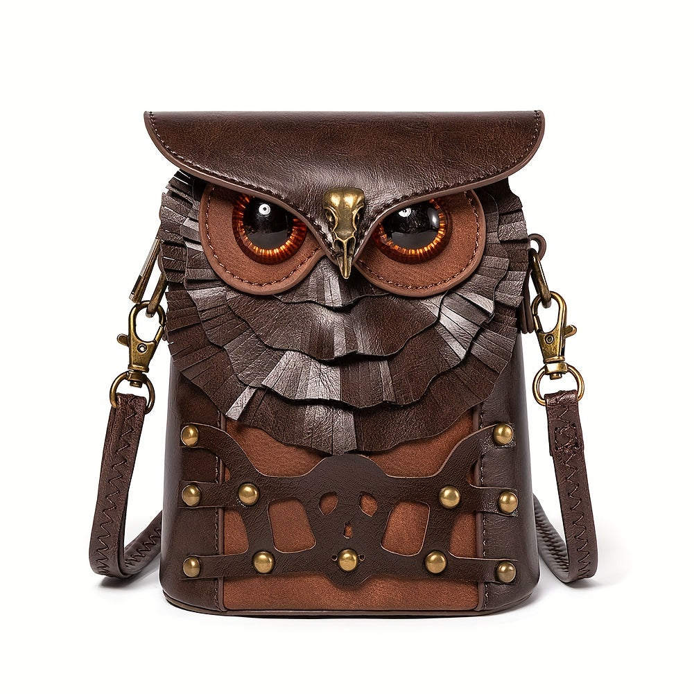 Borsa a Spalla Mini Steampunk Gufo – Audace e Funzionale
