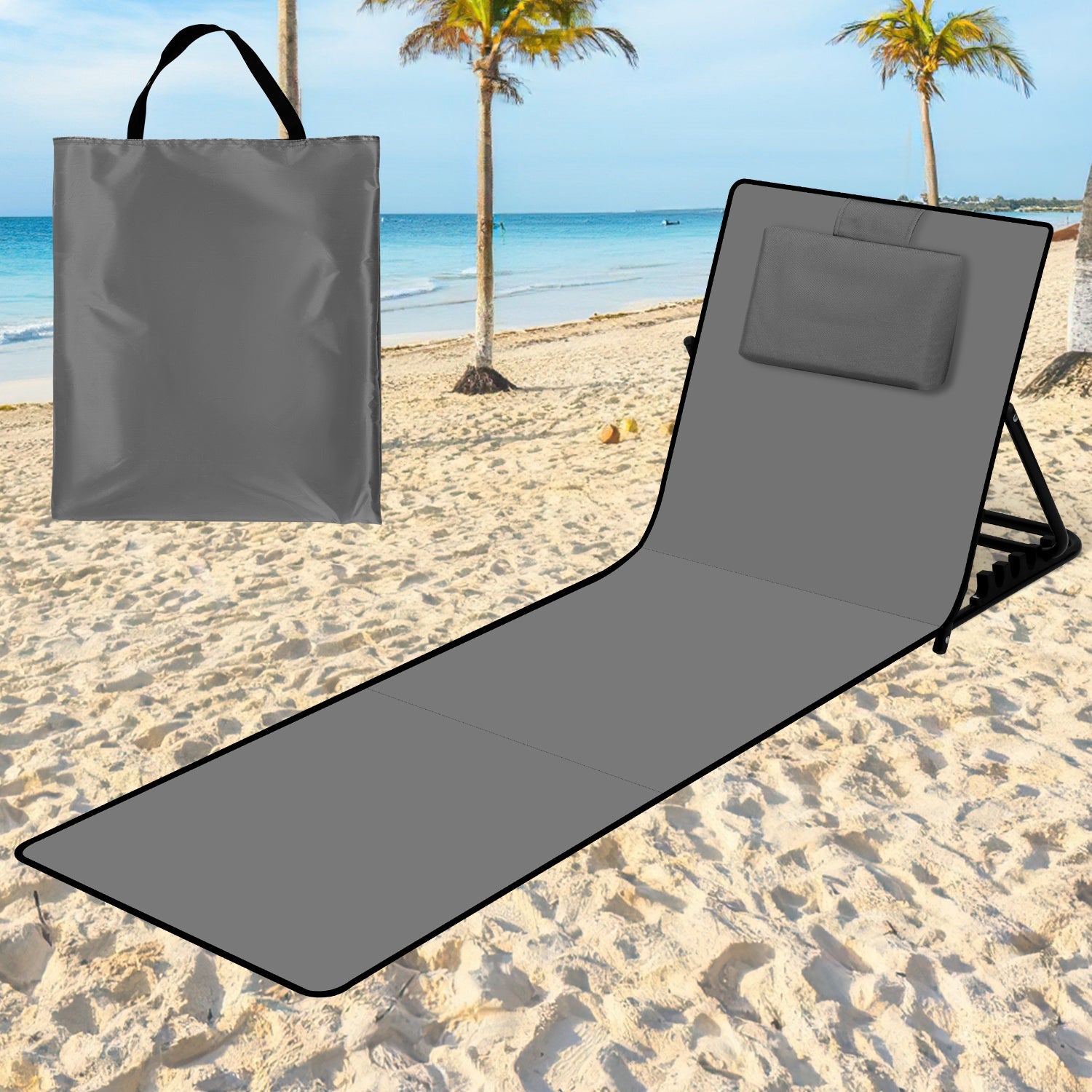 RelaxMate Lettino da Spiaggia Portatile – Comfort e Facilità in Movimento