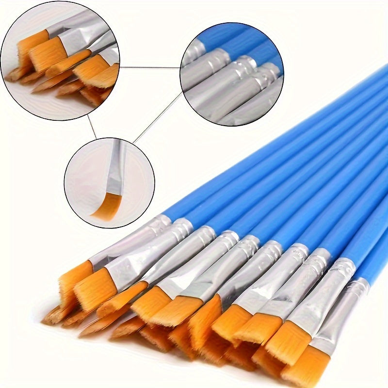 Set di Pennelli Professionali – Adatto per Pittura ad Olio, Acrilico e Acquerello