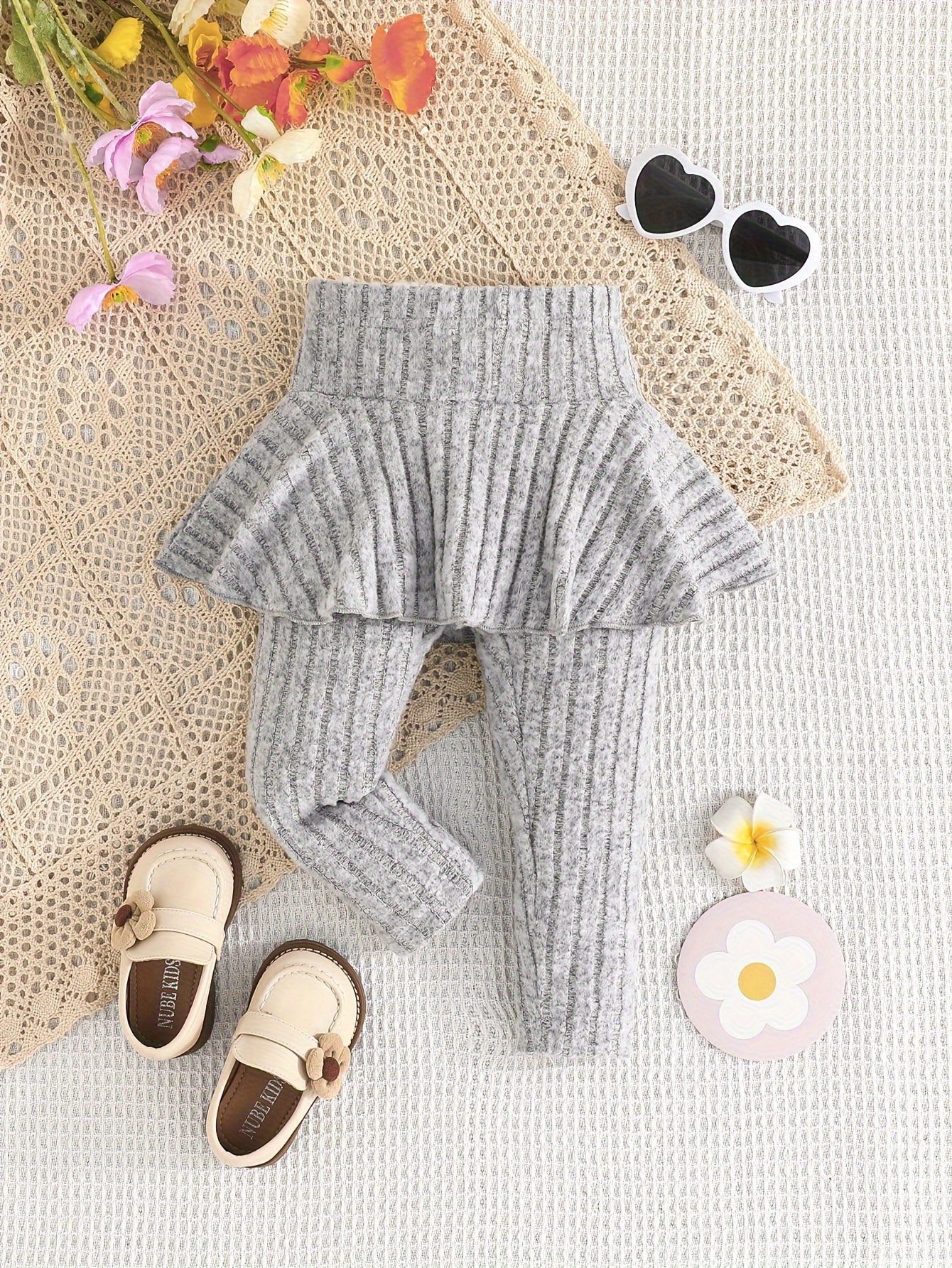 Set Gonna a Costine e Pantaloni Tess per Bambine - Casual e Stile per Attività all'Aperto