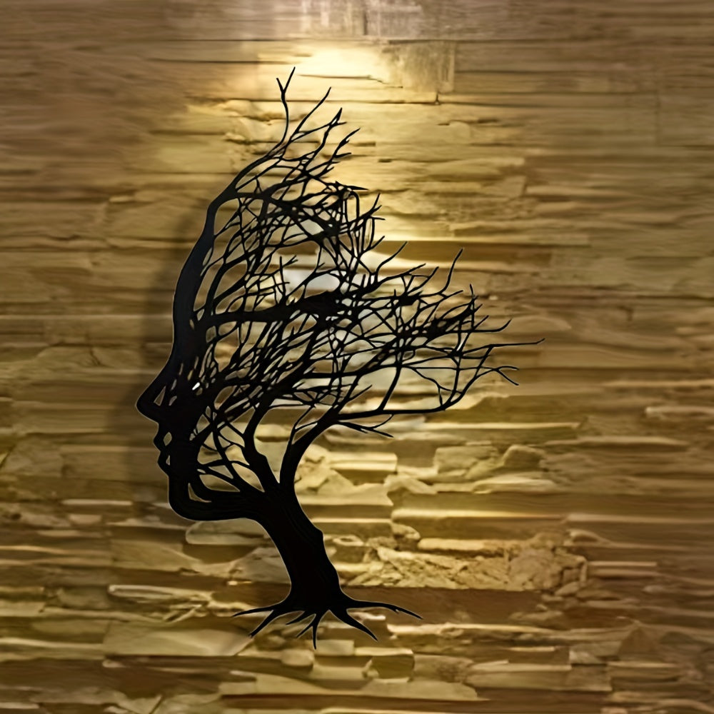 Decorazione Murale Donna Ramo - Eleganza e Arte nel Tuo Interno