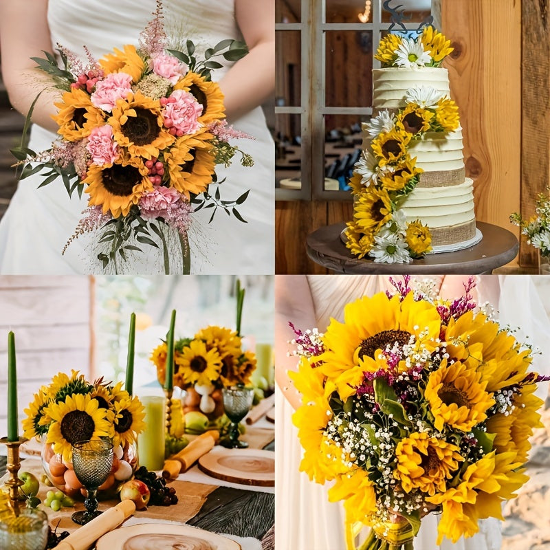 Set di 11 Girasoli Vivaci – Perfetto per Autunno, Matrimoni e Decorazioni da Giardino