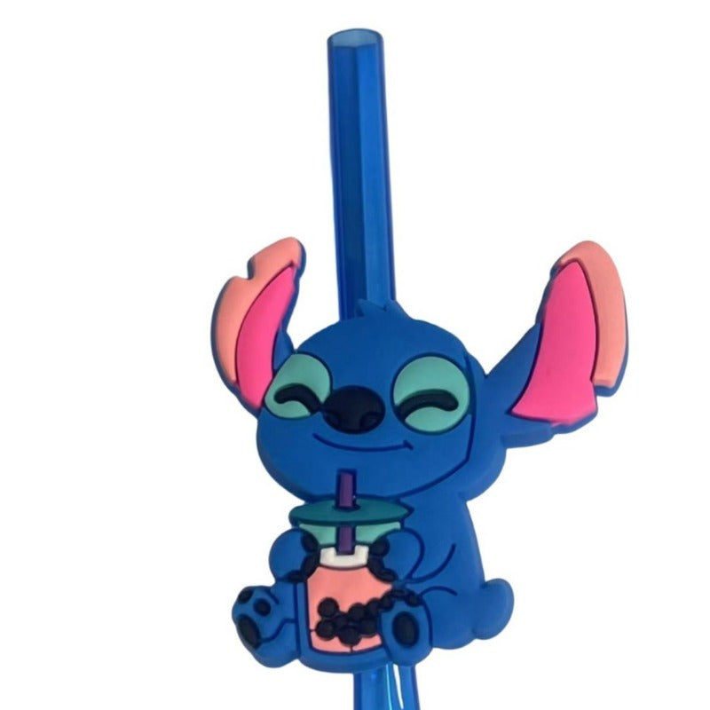 Set di Cannucce Riutilizzabili Stitch – 16 Cannucce Colorate per Feste e Compleanni