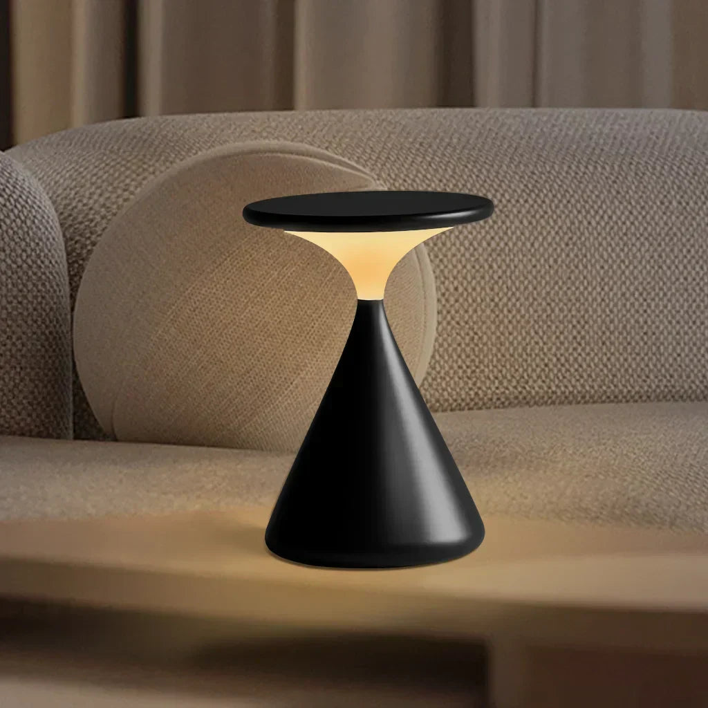 Lampada da Tavolo LED Dimmerabile Aeron Hourglass – Elegante e Senza Fili