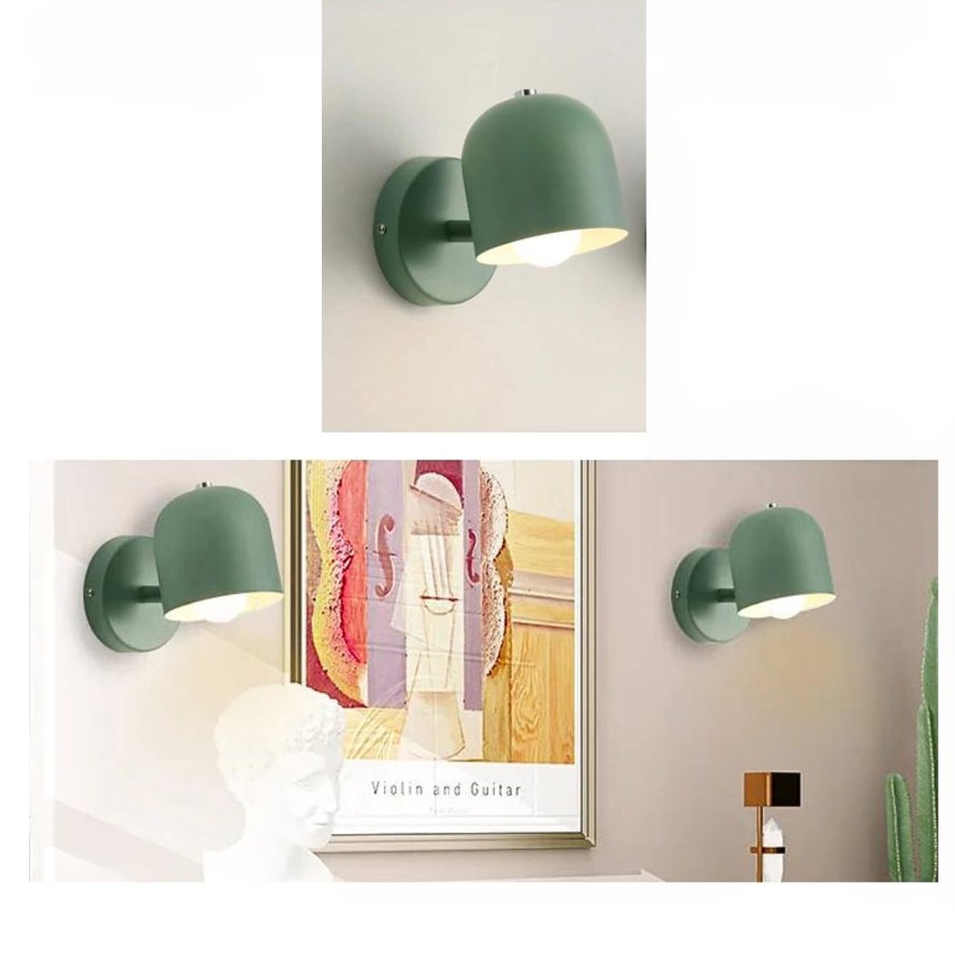 NordicGlow Lampada da Parete Scandinava – Accento Colorato con Luce Atmosferica