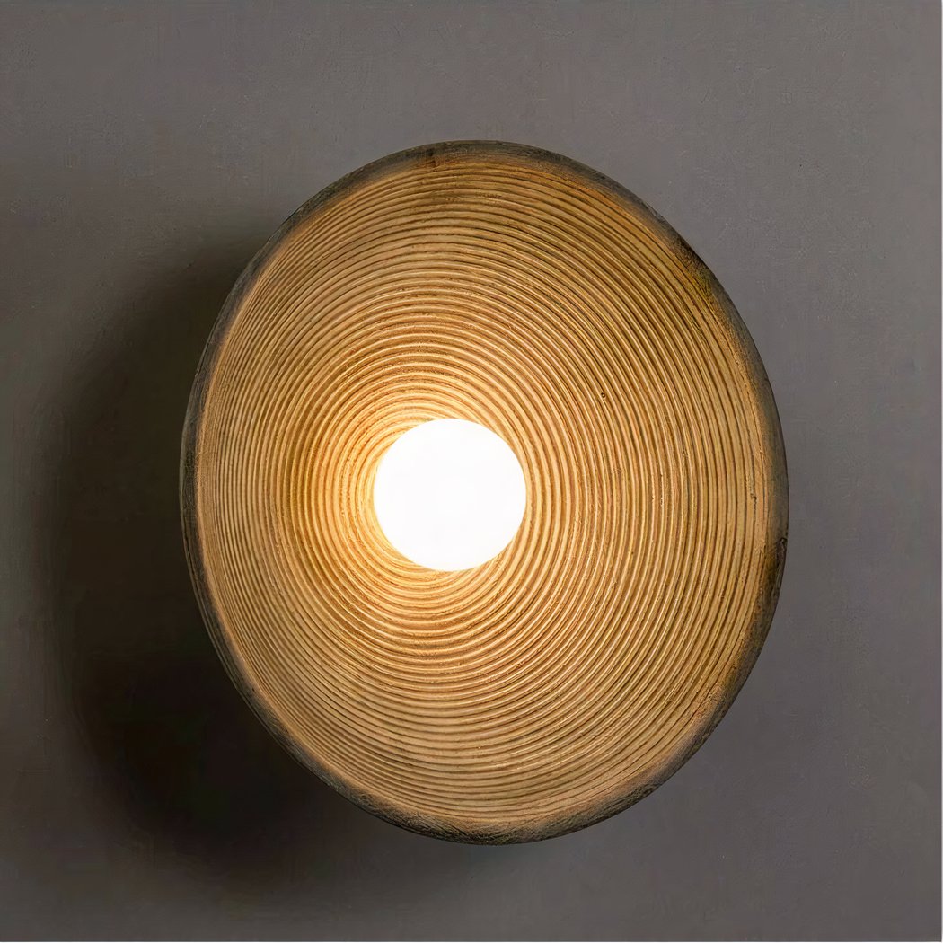 Lampada da Parete Rotonda Scandi Retro – Luce Accogliente per Ogni Stanza