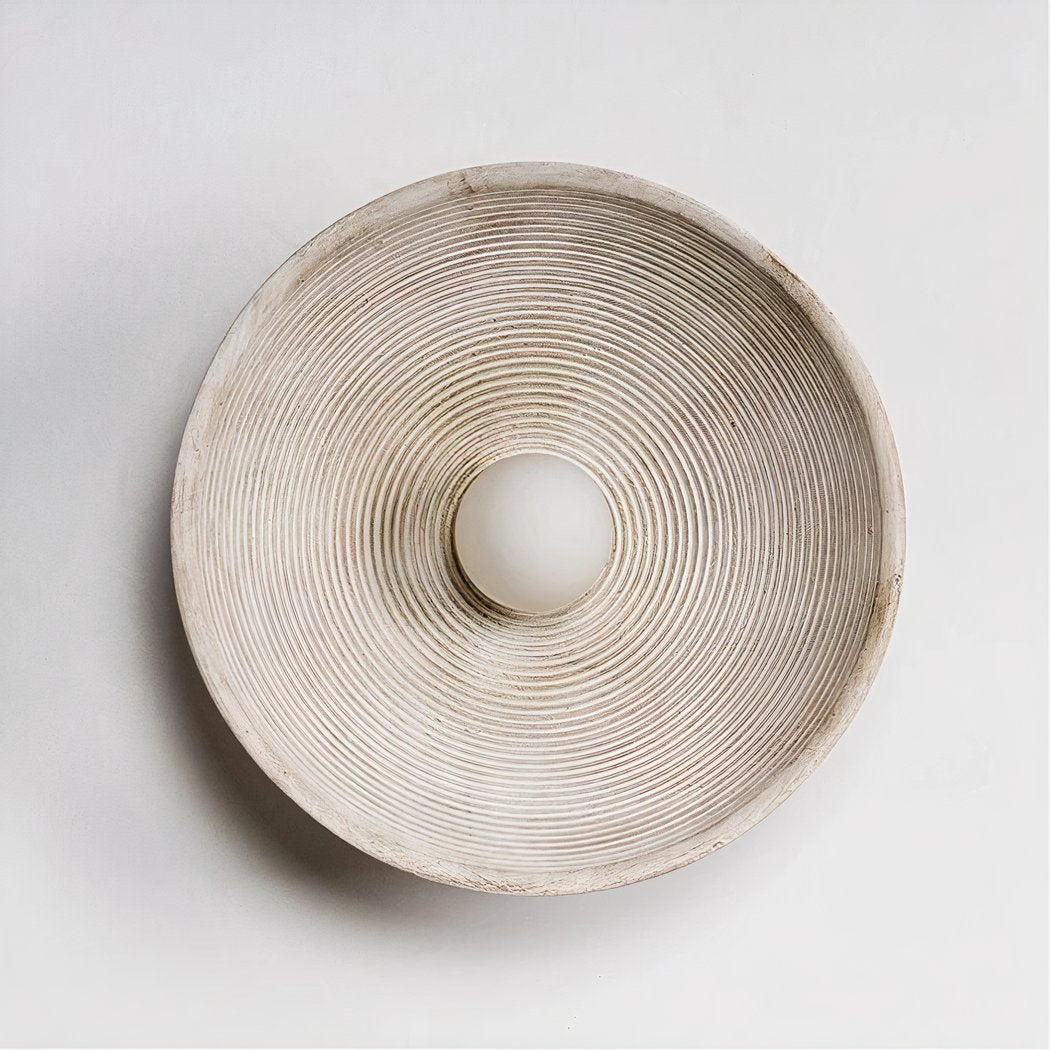 Lampada da Parete Rotonda Scandi Retro – Luce Accogliente per Ogni Stanza