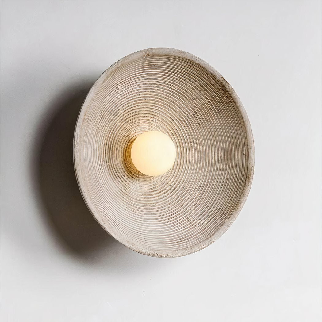 Lampada da Parete Rotonda Scandi Retro – Luce Accogliente per Ogni Stanza
