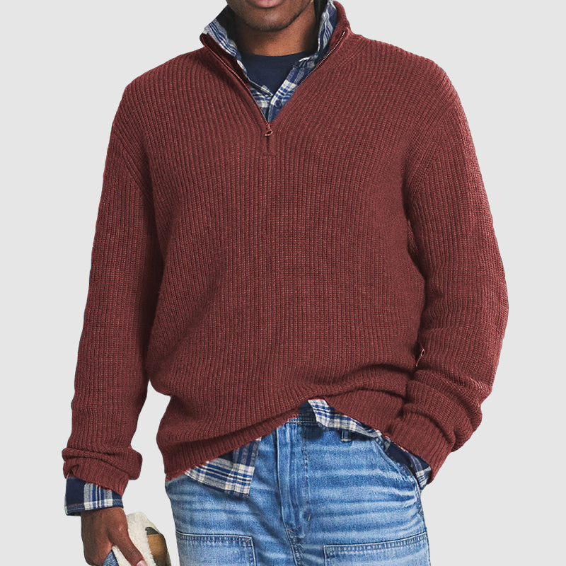 Maglione da Uomo con Collo Alto - Lusso e Comfort in Cashmere
