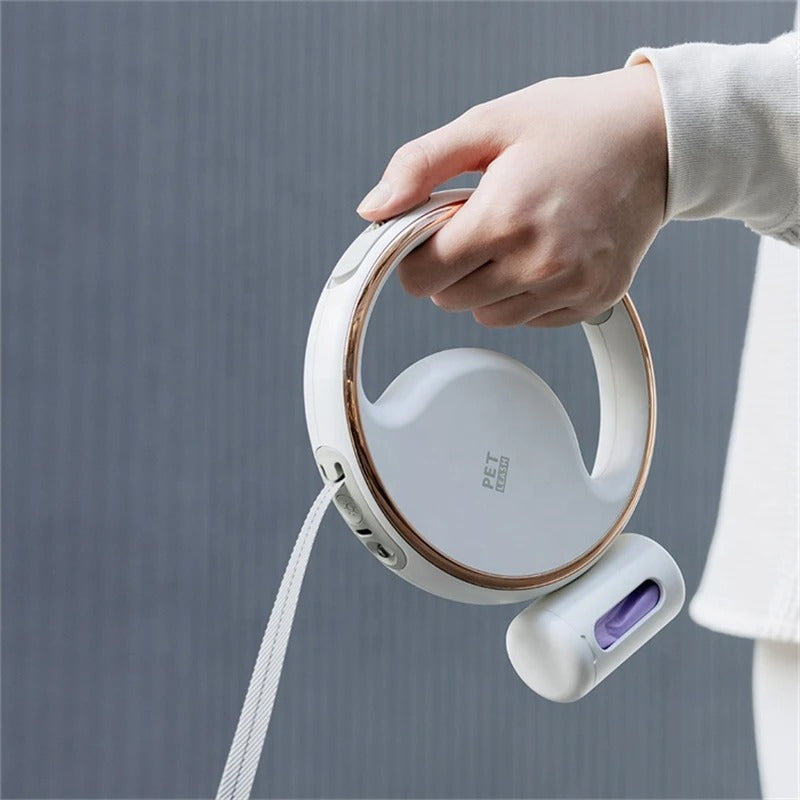 Guinzaglio Automatico per Cani LED – Impugnatura Ergonomica & Luce di Sicurezza