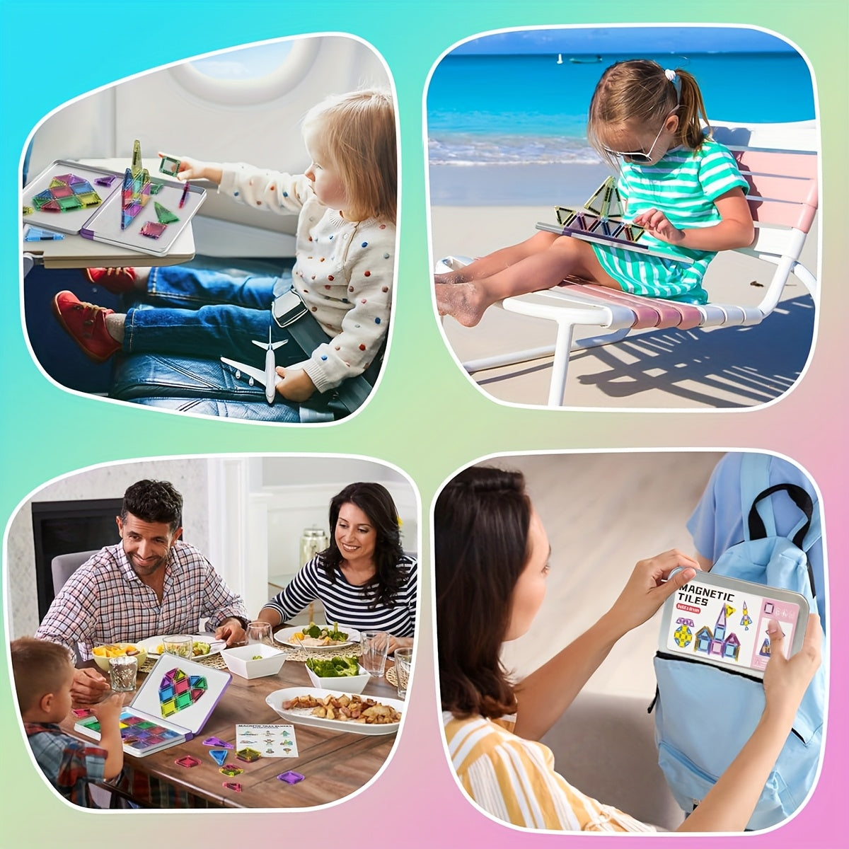 Set di Blocchi Magnetici Mini – Divertimento Compatto e Versatile