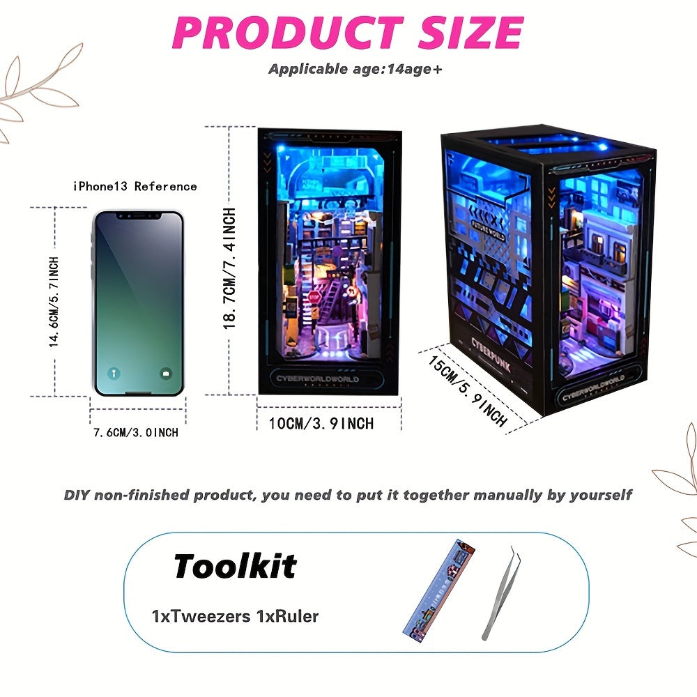 Kit Cabin DIY Cyberpunk – Modello 3D per Decorazione della Casa con Illuminazione