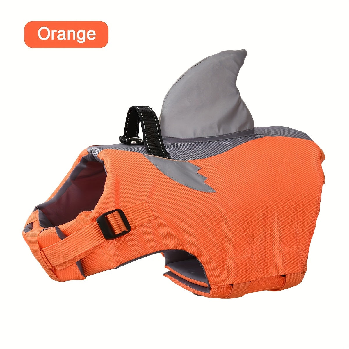 Costume da Nuoto Riflettente per Cani a Forma di Squalo – Giubbotto di Sicurezza per Animali Domestici con Maniglia e Cinghie Regolabili