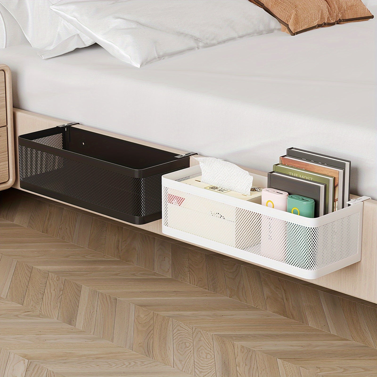 Cestino Metallico Regolabile con Ganci - Soluzione Pratica per l'Organizzazione