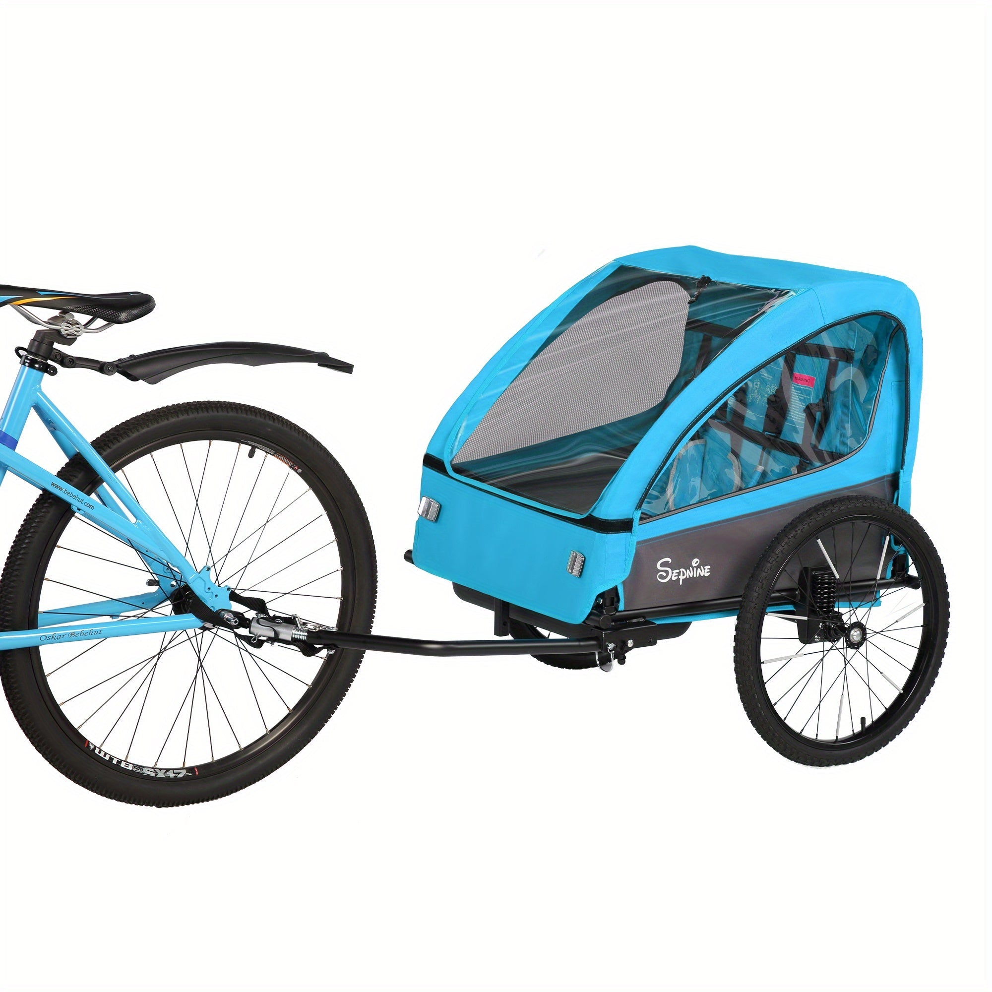 FlexiRide 2-in-1 Carrello per Biciclette – Confortevole e Pieghevole per Due Persone