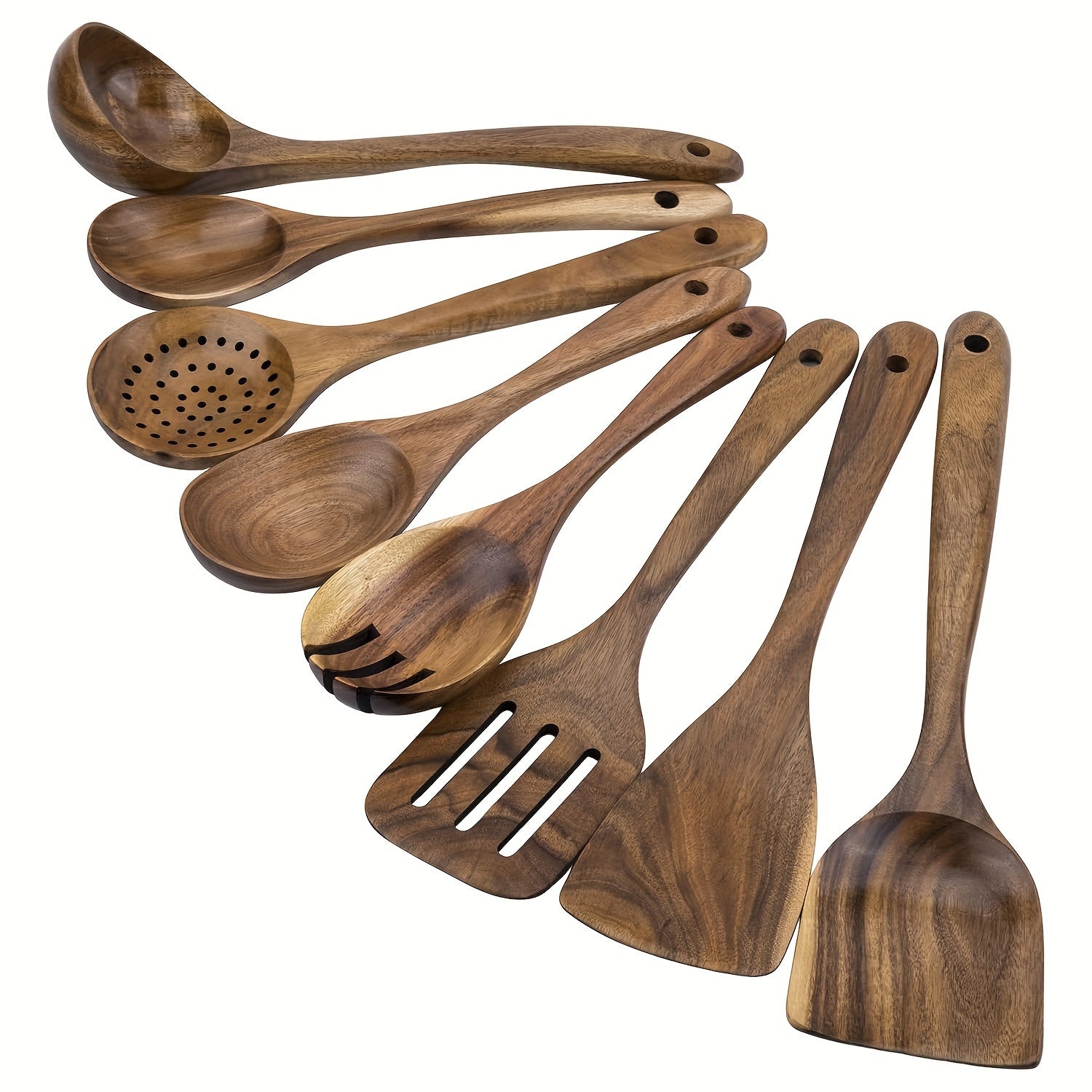 Set da Cucina in Legno di Acacia 8 Pezzi – Elegante e Pratico