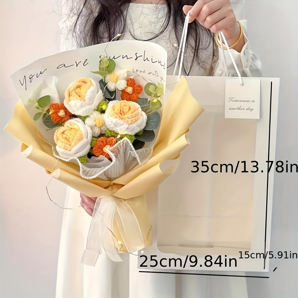 Bouquet di Fiori All'Uncinetto Fatto a Mano – Il Regalo Perfetto per la Festa della Mamma