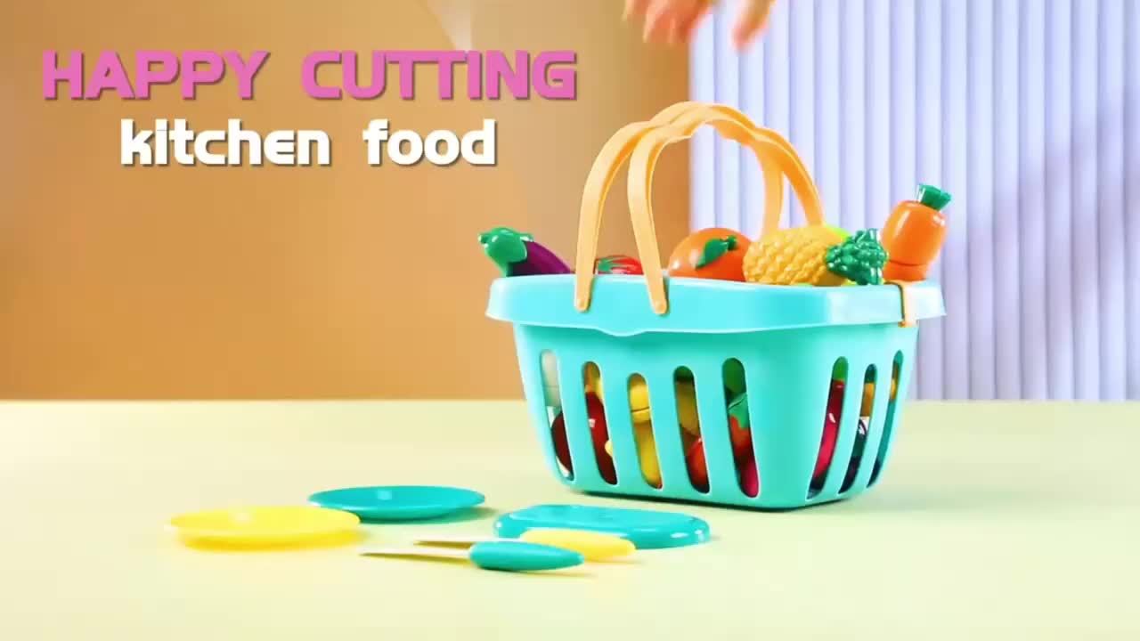 Set Educativo di Taglio con Cibo, Frutta e Verdura – Perfetto per l'Apprendimento Precoce e il Gioco di Ruolo