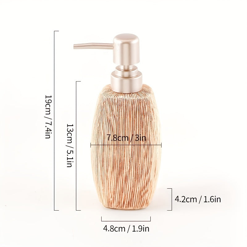 Set da Bagno in Ceramica Stile Venatura Legno – Accessori di Lusso per un Tocco Naturale nel Tuo Bagno