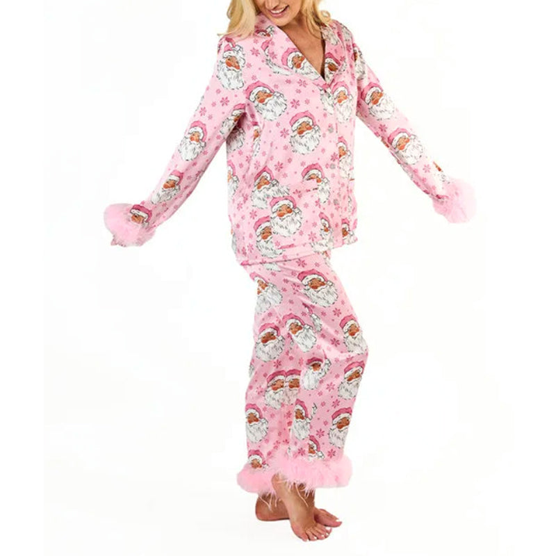 Pigiama da Donna Festivo Fluff – Stile Natalizio, Confortevole e Caldo