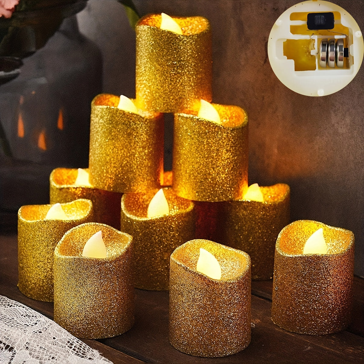 Candele LED Luccicanti – Per un'atmosfera accogliente