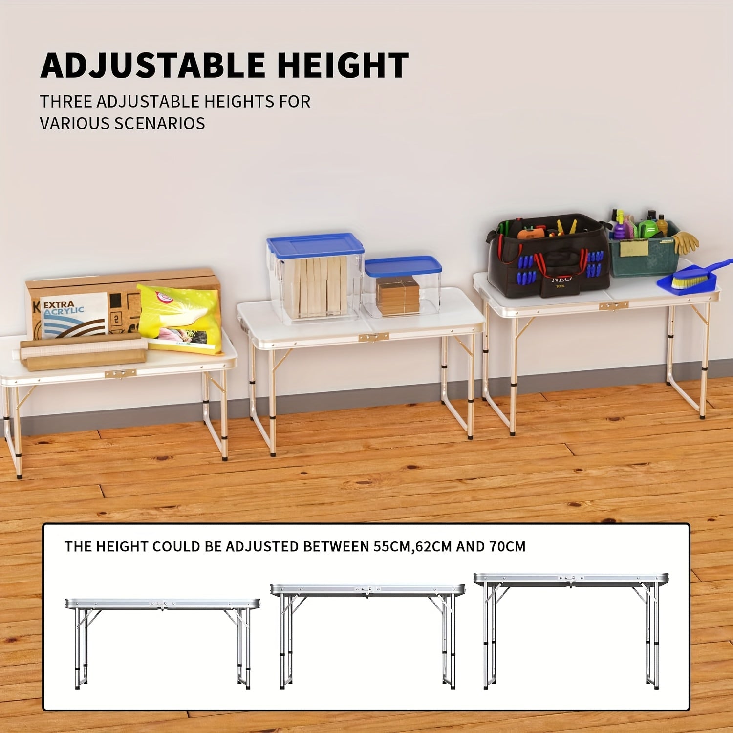 Tavolo da Campeggio Pieghevole - Leggero e Portatile, Ideale per Feste e Attività all'Aperto