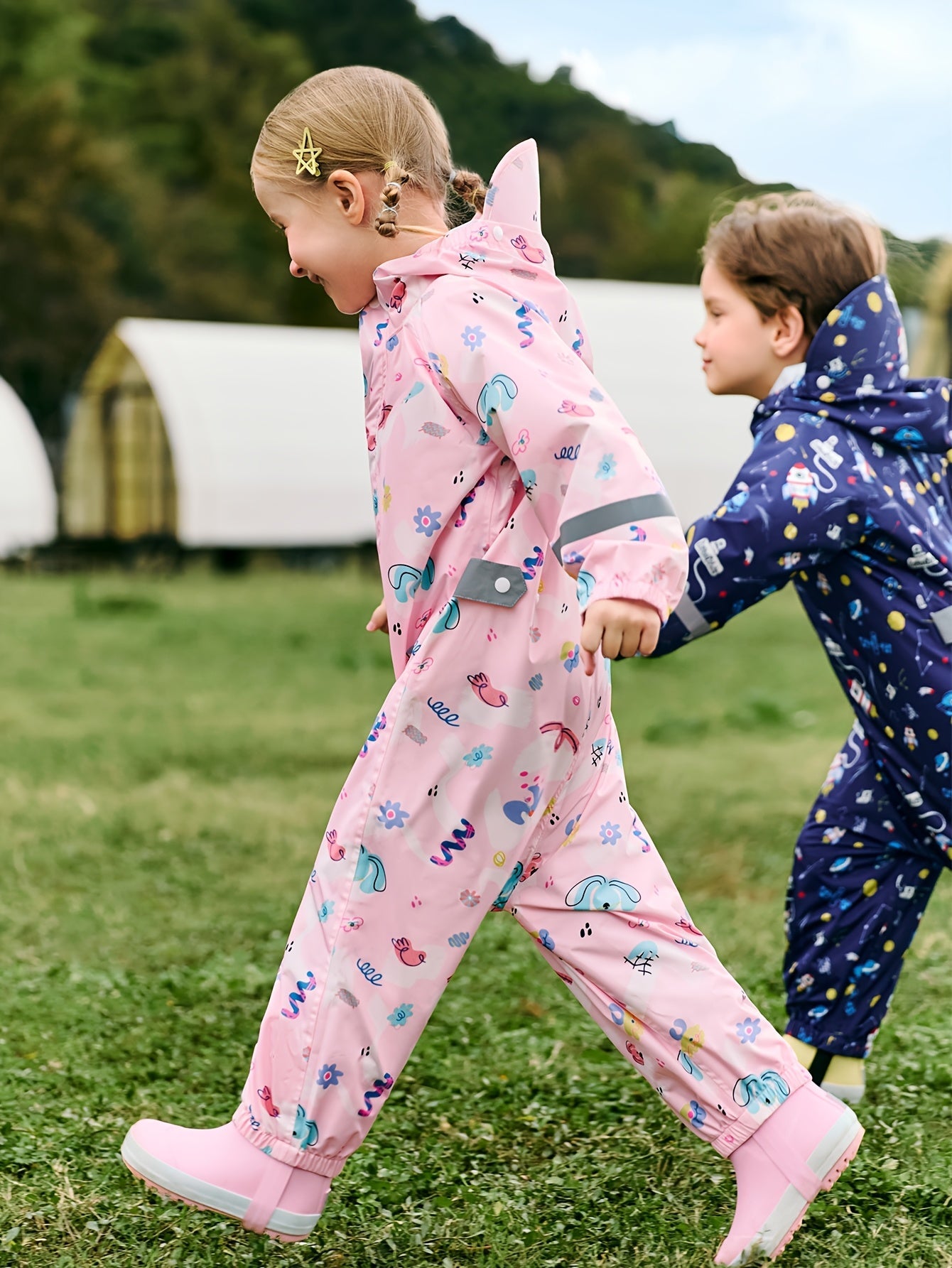 Tuta Impermeabile e Gioiosa per Bambini – Traspirante e Confortevole per Attività all'Aperto
