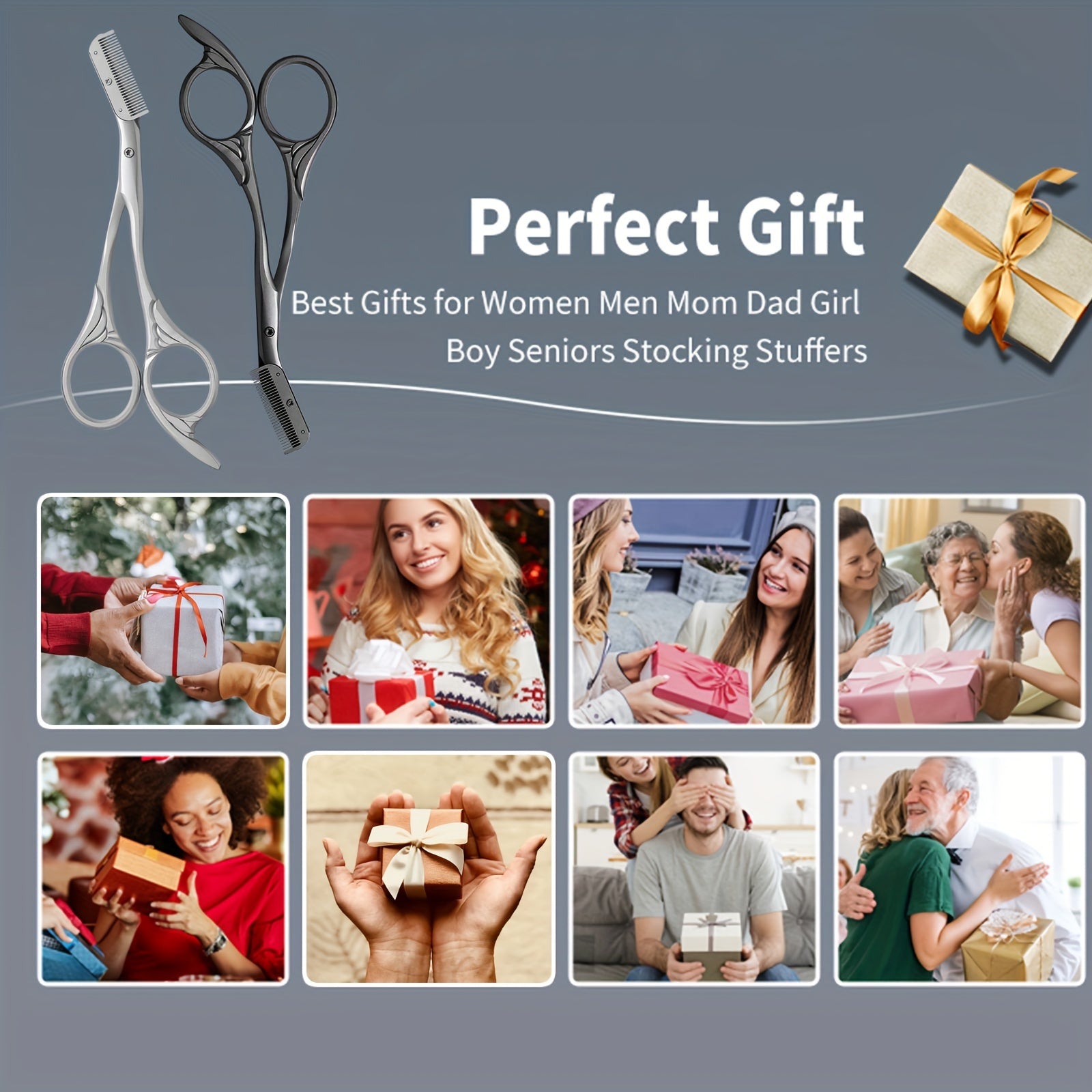 Forbice per sopracciglia con pettine – Igienica ed Efficace