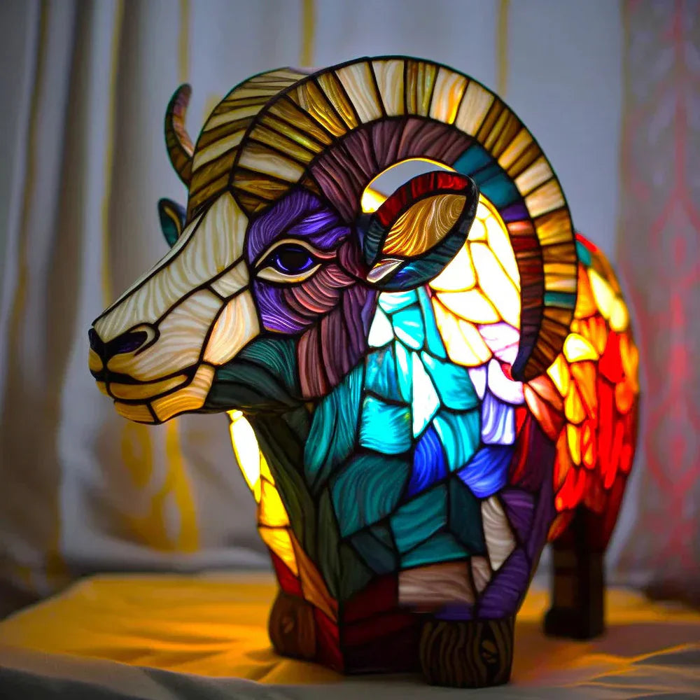 Lampada Animale in Vetro Mosaicato Artistico – Colore e Atmosfera in Casa
