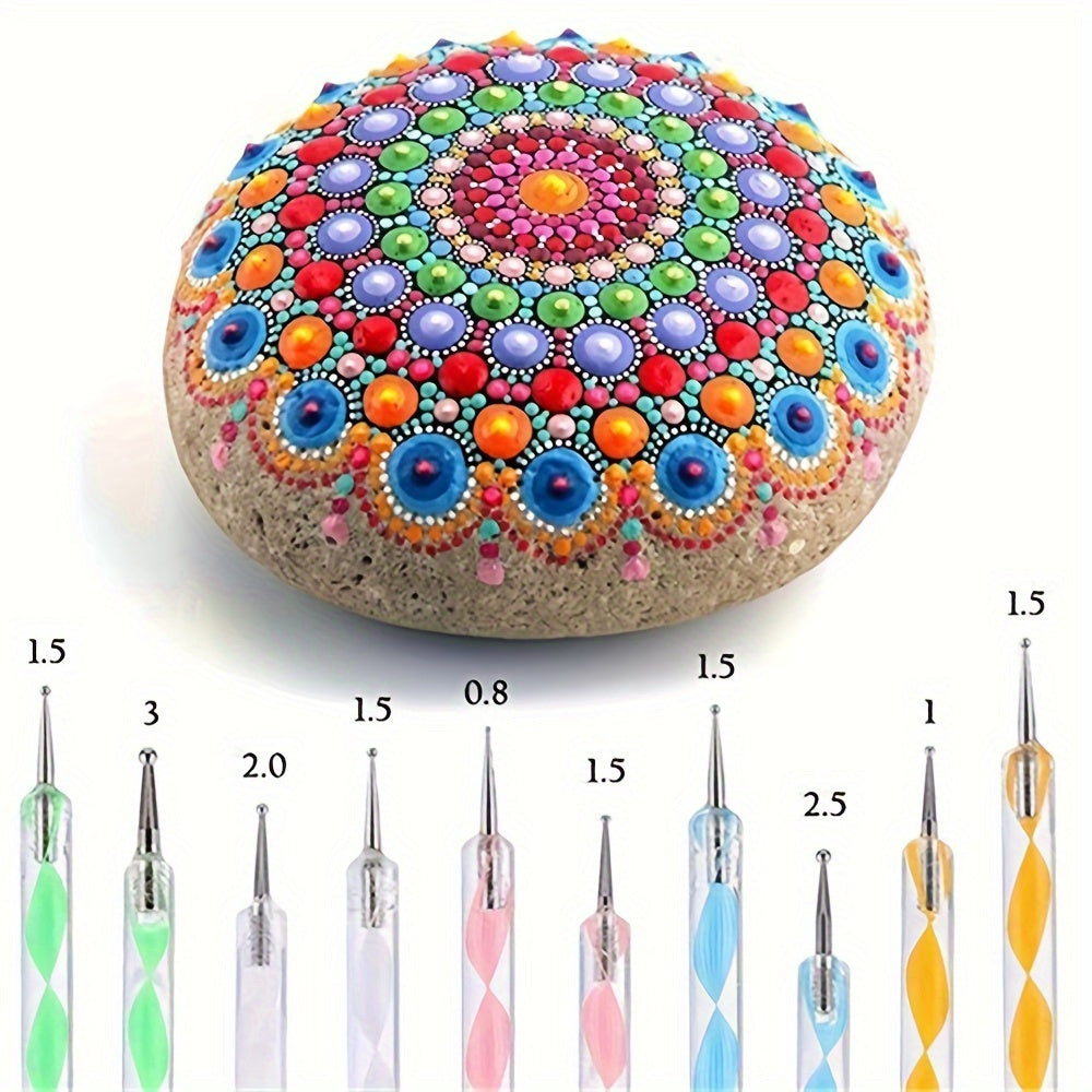Set di Strumenti per Mandala Dotting – Per Pitture Creative e Arte su Rocce