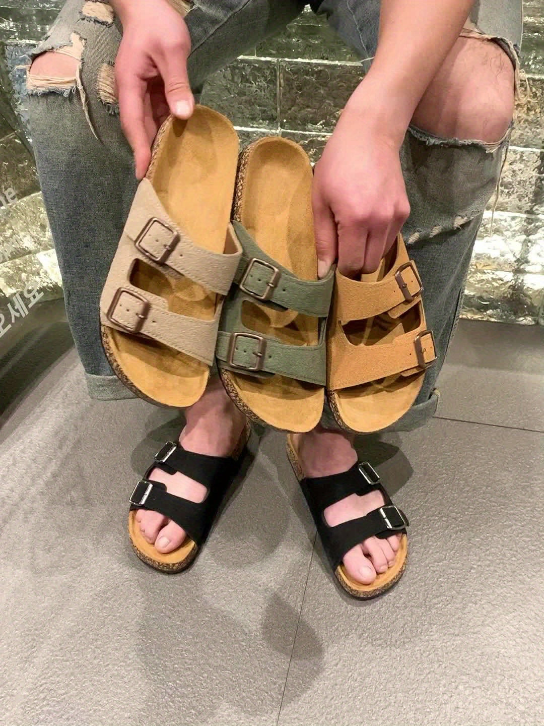 Infradito Retro con Doppia Cintura Regolabile per Uomini – Comodi e Stilos per Uomini