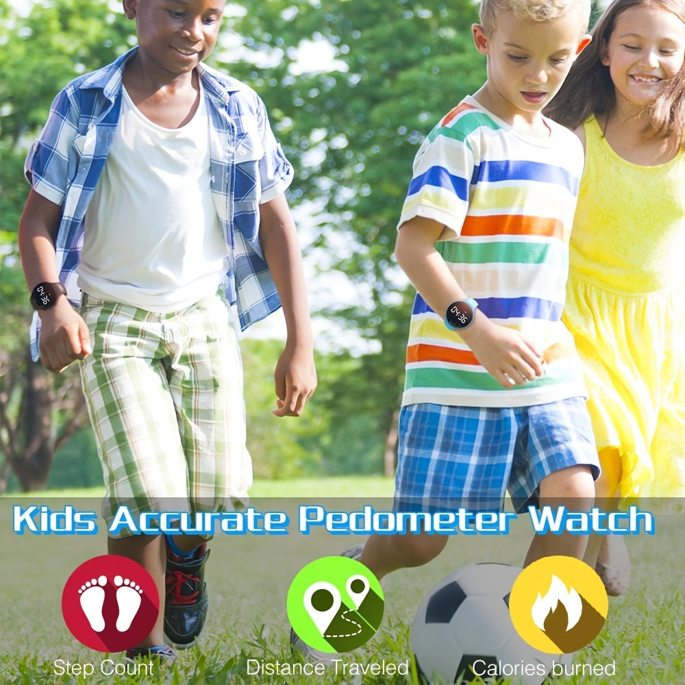 Orologio Digitale LED Contapassi con Allarme Vibrante – Fitness Tracker per Bambini