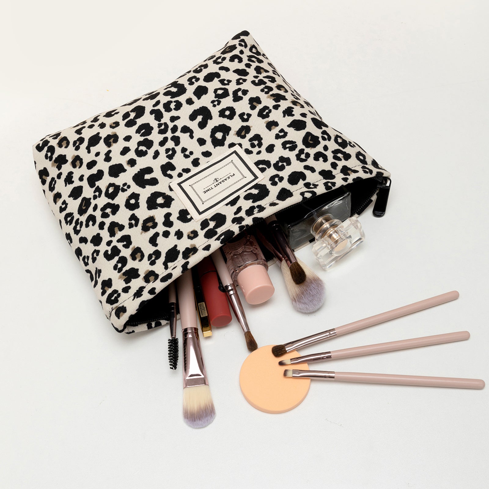 Borsa per Trucco Chic Leopardo – Compatta e Funzionale