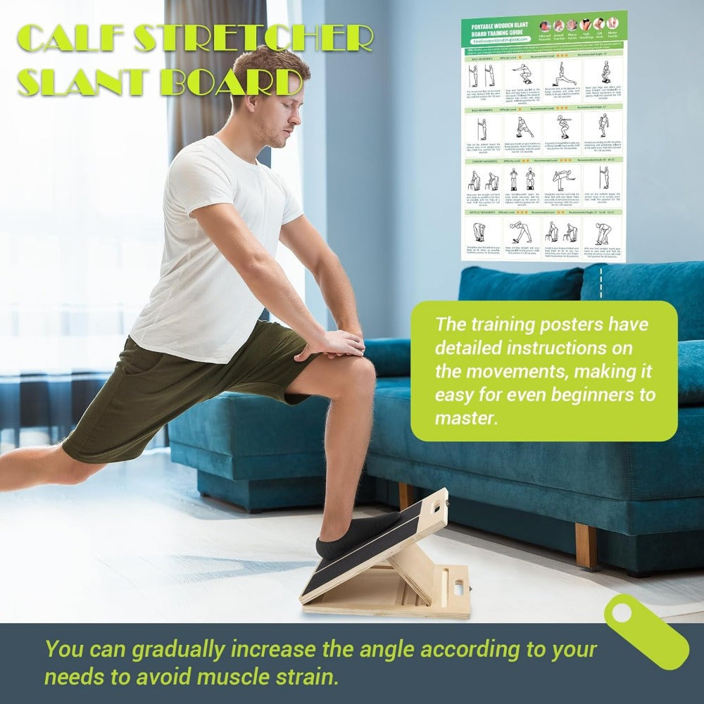 Pro Plank per allungamento polpacci – Regolabile e Portatile per un'Ottimale Stretch