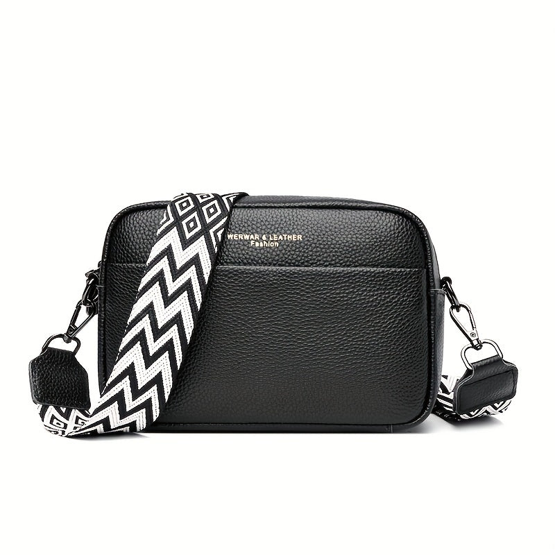 Borsa Crossbody in Vera Pelle – Pratica e Trendy con Cinghia a Chitarra