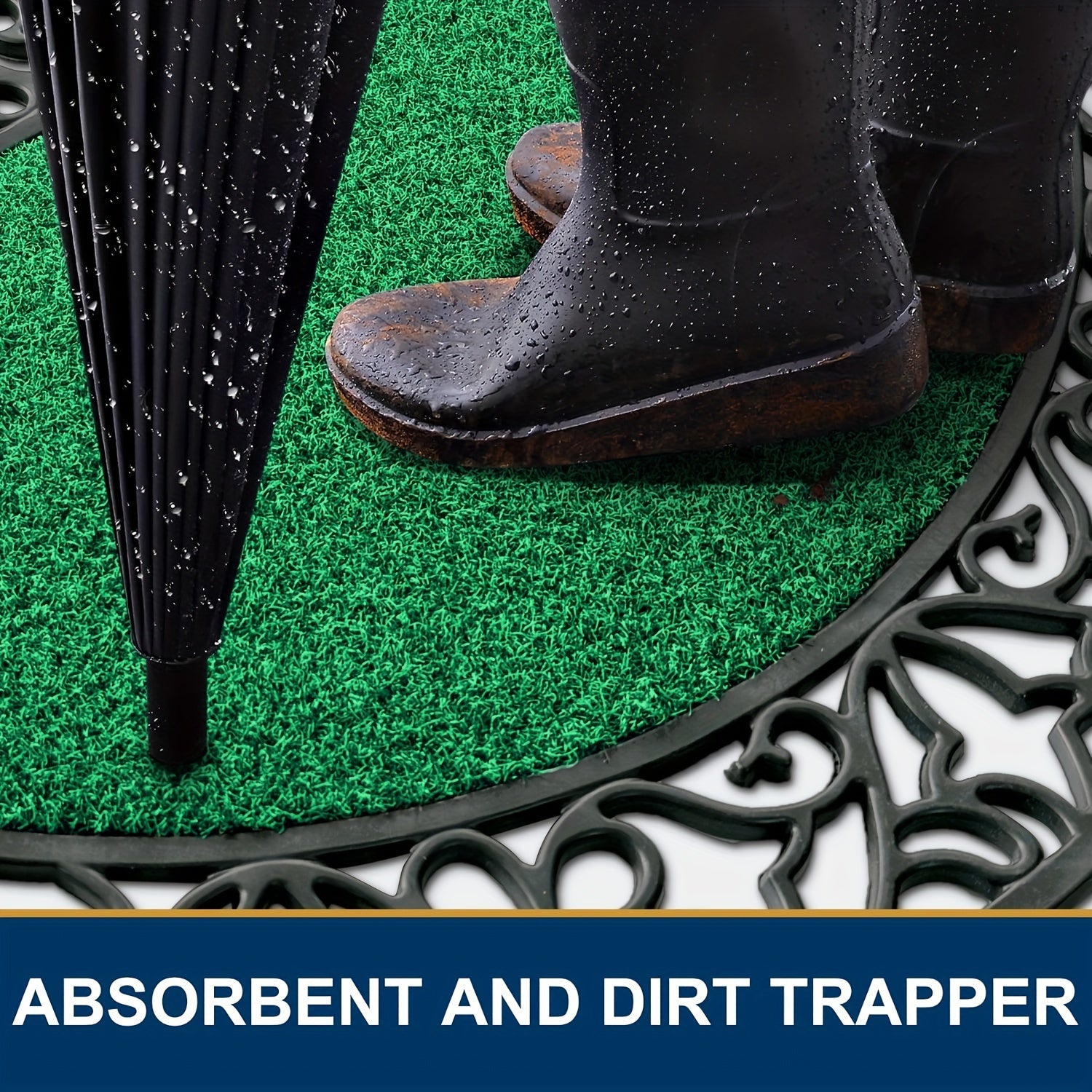 Tappetino in PVC Resistente – Antiscivolo e Assorbente per Porte Grandi