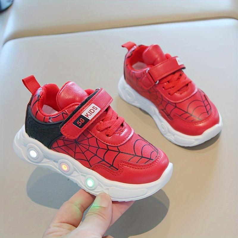 Scarpe LED Spider-Net - Per Bambini Avventurosi