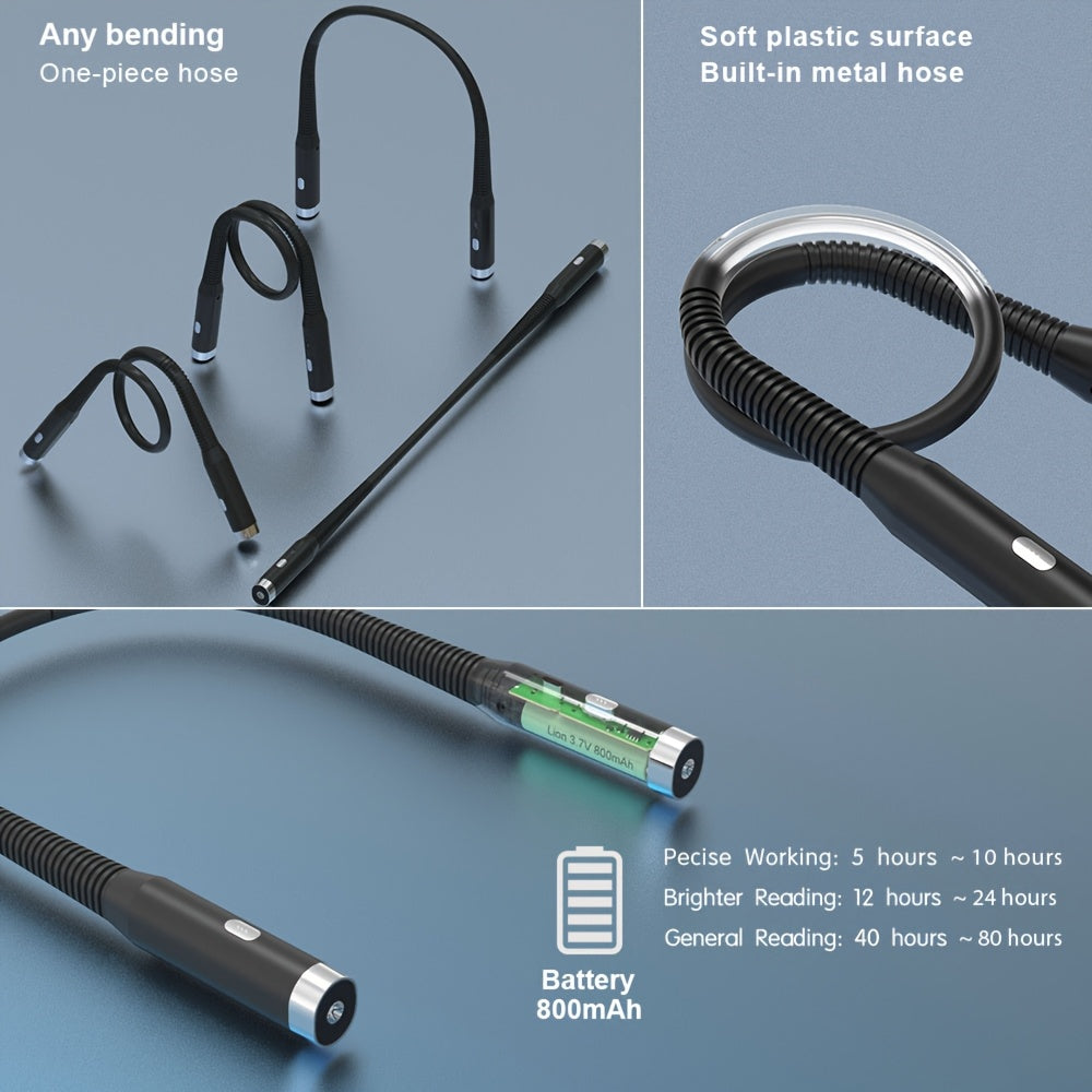 FlexLight Lampada da collo – Luce Confortevole e Regolabile per Ogni Attività